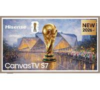 Hisense 65S7S - Hi-QLED Smart TV 65 Pulgadas, Hi-QLED Lifestyle TV, Modo Arte, Hi-Matte Display, Elige Marco, Diseño Ultra Fino, Soporte de Pared, Modo Juego 144 Hz Nativos, Sonido 2.0.2