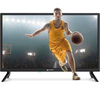 Grunkel - Televisor LED de 24 Pulgadas HD con Adaptador a 12V para Camper y Caravanas - LED-24 IV2 - Ready Alta definición con TDT Alta definición T2 - Modo Hotel con 3 HDMI y 2 USB - Negro