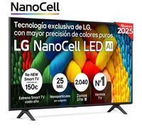 Smart TV LG Nanocell LED AI NANO80 50 pulgadas 4K 2025 - 50NANO80A6B