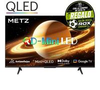 Metz TV 65 pulgadas （164 cm） 4K QLED Mini LED Smart TV HDR 10+ MEMC Pantalla mate antirreflejos with Chromecast Google TV Local Dimming Dolby Audio & Vision & Atmos Modo Juego（ 65MNH7000Z 2026 modelo）
