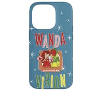 Televisor Retro Marvel WandaVision Wanda y Vision Carcasa para iPhone 14 Pro