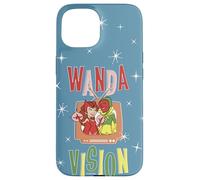 Televisor Retro Marvel WandaVision Wanda y Vision Carcasa para iPhone 15