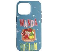 Televisor Retro Marvel WandaVision Wanda y Vision Carcasa para iPhone 16 Pro