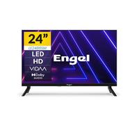 Engel LE2486SM - Smart TV LED de 24" HD Ready - Sistema Operativo VIDAA - Acceso a Netflix, Disney+ - Diseño sin Marcos - Dolby Audio - 3 HDMI, 2 USB - Modo Hotel