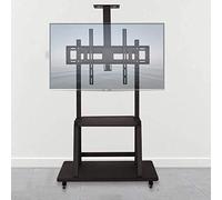 Televisores de 50 a 86 Pulgadas, Soporte Suelo Negro con Ruedas, Altura Ajustable e inclinable hasta 200 kg, VESA máx.: 900 x 600 mm, Hermoso Paisaje