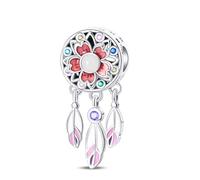 Teleye Abalorio de cuentas de Sakura, abalorio de pulsera con cuentas, apto para pulseras de 3 mm a 4,5 mm