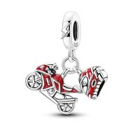 Teleye De Motocicleta Para Casco, Para Pulsera, Compatible Con Con Charm | Compatible with Pandora bracelets and necklaces