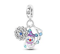 Teleye Dije colgante de canción de invierno, dije de pulsera con cuentas, apto para pulseras de 3 mm a 4,5 mm