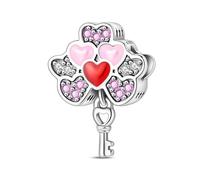 Teleye Dije de cuentas de globo de confesión, dije de pulsera con cuentas, apto para pulseras de 3 mm a 4,5 mm