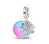 Teleye Grand Banquet Charm for Bracelet, Silver Plated