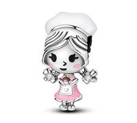 Teleye Horneando - Charm colgante de dama amorosa, Charm de pulsera con cuentas, apto para pulseras de 3 mm a 4,5 mm