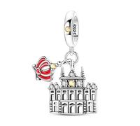 Teleye Madrid Palacio Real Colgante Charm, pulsera con cuentas Charm, apto para pulseras de 3 mm-4,5 mm