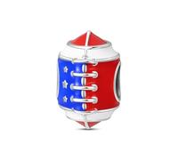 Teleye Victory - bound Football Beads Charm, Charm de pulsera con cuentas, apto para pulseras de 3 mm a 4,5 mm