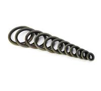 Telituny 240 Piezas Arandela Carter Aceite, 6-30 mm Juntas de Tapón de tornillo de drenaje de aceite, juntas hidráulicas metálicas NBR, para conexiones de tuberías en sistemas de presión mecánicos