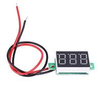 Telituny 5 piezas de alta precisión 0,36 '' pantalla digital LED medidor de voltaje mini voltímetro DC3.0-30.0V (azul)