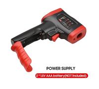 Telituny -50 ℃ ~ 950 ℃ /-58 ℉ ~ 1742 ℉ Termómetro infrarrojo con pantalla colorida Termómetro láser IR Probador de temperatura digital sin de mano Pirómetro Pistola de (WT327D)