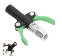 Telituny Acoplador De Engrase, Acoplador pistola engrase doble Mango Mínimo Alta presión Autobloqueo Liberación rápida Punta de bloqueo Boquilla de inyección de aceite para Reparación Lubricación