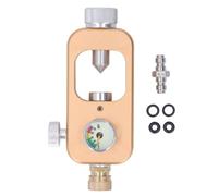 Telituny Adaptador Tanque Recarga Buceo, Adaptador de Alta Presión de 30 MPA con Manómetro, Aleación de Aluminio para Paintball, Rifles de Aire PCP, Botellas de Buceo, Compatible con Válvulas K/J/H