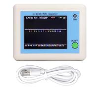 Telituny Analizador de Espectro WiFi, 2,4G/5G Probador de Escaneo de Señal, WiFi Analyzer con Pantalla Color 2.4, Escáner de Señales WiFi Portátil para Monitoreo de Señal, Optimización de Canales