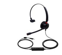 Telituny Auriculares USB para Ordenador Cableados con Micrófono Reducción de Ruido Auriculares Universales para Centro de Llamadas Oficina Soporte en un lado Control de Volumen Cancelación del