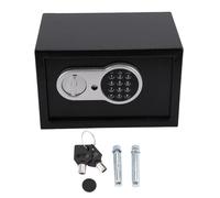 Telituny Caja de seguridad para el hogar con llaves, contraseña, bloqueo de teclado, mini gabinete de seguridad antirrobo para efectivo, joyería, pasaporte