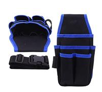 Telituny Cinturón Herramientas Electricista, Tela Oxford Riñonera para Acampar Multifuncional con Cinturón Bolsa Gadget Ajustable, Organizador Herramientas para Bolsa Trabajo Electricista Carpintero