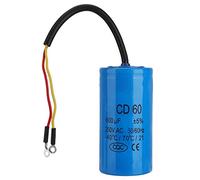 Telituny Condensador CD60 600uF, 250 V AC Condensador Redondo Explosiones, Condensadors de Arranque de Permanente Funcionamiento de Plomo, para Refrigeradores Acondicionadores de Aire Generador