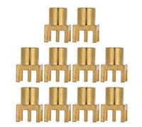 Telituny Conectores RF MCX, Montaje en PCB Hembra de 4 Pines, Material OFC de Alto Rendimiento para Sistemas GPS, Puntos de Acceso WiFi, 10 Uds.