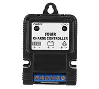 Telituny Controlador de cargador solar 3A, PWM 6V/12V 3A Regulador del controlador del cargador del panel solar portátil con indicador LED para protección del sistema solar