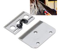 Telituny Cuchillas de Esquiladora Caballos, 35 Dientes Horse Clipper Blades Profesionales, Acero Inoxidable Set de Cuchillas de Recambio Universales, para Caballos Perros Burros Mulos Cabras Ganado
