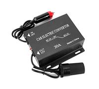 Telituny DC 24V a 12V Convertidor de Poder, 20A Reductor Voltaje Inversor para Automóvil, Transformador Convertidor de Corriente Tipo de Encendedor Cigarrillos para Audio Coche LED Radio Camión Yate
