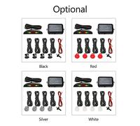 Telituny de de estacionamiento inverso para automóvil con 4 sensores de estacionamiento Detección de Distancia de 0,3-2,5 m Sensor de estacionamiento de Respaldo a Prueba de