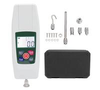 Telituny Dinamómetro Digital, Medidor de Fuerza 100N/10kg Capacidad con Función peaks, 4 Unidades Conversión, Alarma Límite para Industria, Laboratorio & Control Calidad - Incluye 6