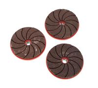 Telituny Discos Amoladora, Pack 3 Discos Molienda para Metal & Piedra, 100mm Disco Abrasivo Reforzado con Rosca M10, para Biselar, Cantos, Hormigón, Granito, Cerámica