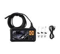 Telituny Endoscopio Industrial, Cámara Borescopio LCD 4,3 Pulgadas con Sonda Impermeable IP67 8mm, Cámara de Inspección HD 1080P con Cable Semirrígido, 8 Luces LED para Inspección (5 m/16,4 pies)