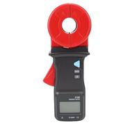Telituny Formación digital OHMMEMTER, probador de resistencia a tierra 0,01-1000Ω con resolución 0,001Ω, mandíbula 32 mm, medición sin, 99 almacenamiento de datos para mantenimiento