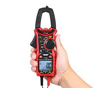 Telituny HABOTEST Pinza amperimétrica digital Rango automático Multímetro Voltímetro Amperímetro Ohmímetro Medición Voltaje CA/CC Corriente Diodo Resistencia Continuidad (HT206d)