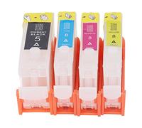 Telituny Kit de Recarga de Repuesto de Cartucho de Tinta de Alta Capacidad Compatible con impresoras PGI 5BK CLI 8C M Y para impresión de Documentos fotográficos Negro Azul Rojo Amarillo 4