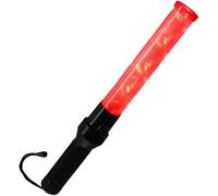 Telituny Linterna de Señales de Trafico, 16 pulgadas Baston Luminoso trafico LED, 2 Modos Linterna Policial Varita de Tráfico Linterna Luz Roja Lightstick Linterna con Modo Flash para Dirigir Tráfico