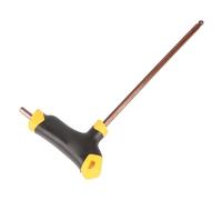 Telituny Llave hexagonal con mango en T Cabeza de bola profesional Mango largo Llave hexagonal para la industria automotriz Procesamiento de la madera Tecnología CNC métrica (5 mm)