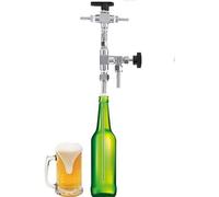 Telituny Llenadora Botellas Cerveza, 304 de Acero Inoxidable llenador de Contrapresión CO2 Elaboración Cerveza Casera kit Profesional de Bricolaje Ajustable con Filtro de Presión para Cerveza y Vino