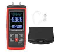 Telituny Manómetro Digital, Medidor de Presión Diferencial con Rango ±5kPa, Pantalla LCD Retroiluminada, Almacenamiento de Datos, Batería 1000mAh, para HVAC, Electrodomésticos de Gas,