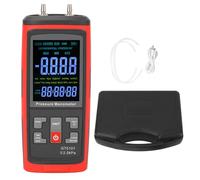 Telituny Manómetro Digital, Medidor de Presión Portátil con Medición de Temperatura, Rango ±2,5kPa, Pantalla LCD Retroiluminada, Batería 1000mAh, Almacenamiento de Datos para