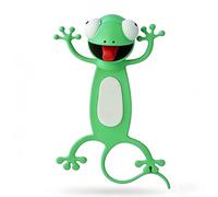 Telituny Marcapaginas 3D Animales, Marcador Libros Animados con Caricaturas, PVC Flexible Punto de Libro, Divertido Bookmark Gecko Marcapáginas Niños Personalizado, para Niños y Adultos Amantes