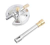 Telituny Mechero Bunsen de Luz de Gas, Mechero de Gas de Tubo único de Latón, Lámpara de Gas de Laboratorio con Base de Aleación de Zinc, para Propano Líquido Aparatos de Calefacción de Laboratorio