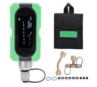 Telituny Medidor de Vacío Digital, 0-19000 Micrones Manómetro de Vacío HVAC con Pantalla LCD, 8 Unidades Seleccionables, Batería Recargable de 1000mAh, Conexión 1/4 Pulgada, Prote