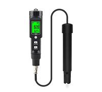 Telituny Medidor Profesional de Oxígeno Disuelto, 0,0-30,0 mg/L Detector de Oxígeno Disuelto Tipo Lápiz, Medidor de Oxigeno en Agua portátil con Compensación de Temperatura, para Estanques, Acuarios