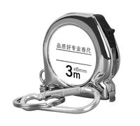 Telituny Mini llavero cinta métrica, 3 m cinta métrica retráctil, cinta métrica pequeña de acero al carbono con mosquetón, para medir máquinas, muebles, ropa, telas, bancos de trabajo