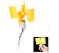 Telituny Mini Turbinas Verticales, 0.55 W 5.5 m/s Mini Aerogenerador Eolico 12V Micro Turbina Eólica Vertical, Producir Modelos Científicos para Trabajos Pequeños y Manuales