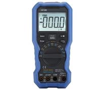 Telituny Multifuncional Multímetro Portátil, OW18B Multímetro Digital Manual Amperímetro Óhmetro Comprobador Circuito con Pantalla LCD, para Voltaje Resistencia Corriente Capacidad Diodo Temperatura